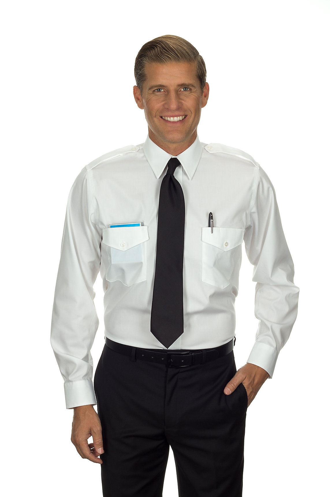 "THE COMMANDER" STYLE SHIRT by Van Heusen - Regular or Tallman Fits, Short/Long Sleeve, White Only-239